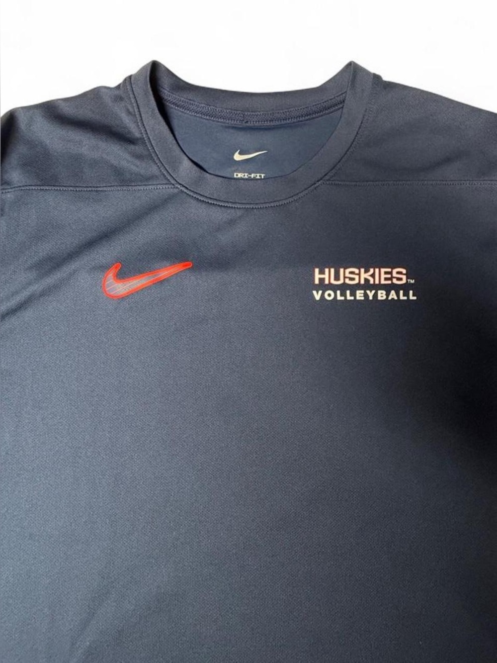 Nike UConn Huskies Volleyball Dri-FIT Coach Shirt Navy Men’s M